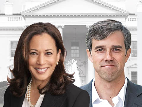 Kamala and Beto in front of White House