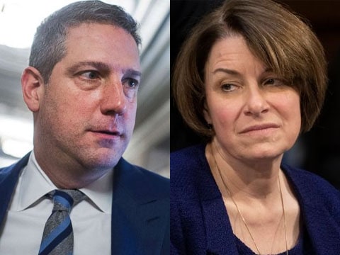 amy Klobuchar qualifies for debate tim Ryan drops from race