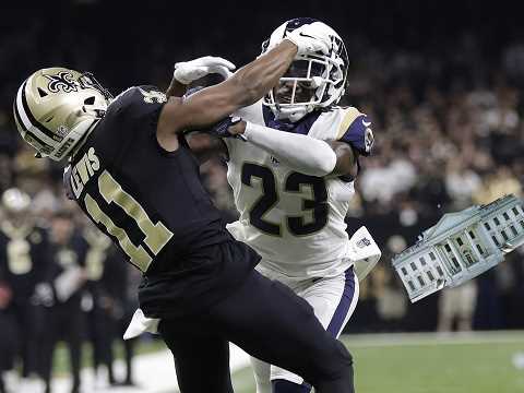 saints pass interference call with white house replacing the ball